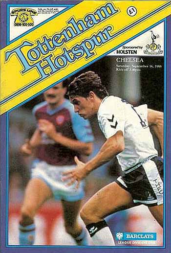 programme cover for Tottenham Hotspur v Chelsea, Saturday, 16th Sep 1989