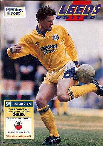 programme cover for Leeds United v Chelsea, Saturday, 11th Apr 1992