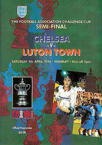 programme cover for Luton Town v Chelsea, Saturday, 9th Apr 1994