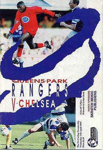 programme cover for Queens Park Rangers v Chelsea, Wednesday, 13th Apr 1994