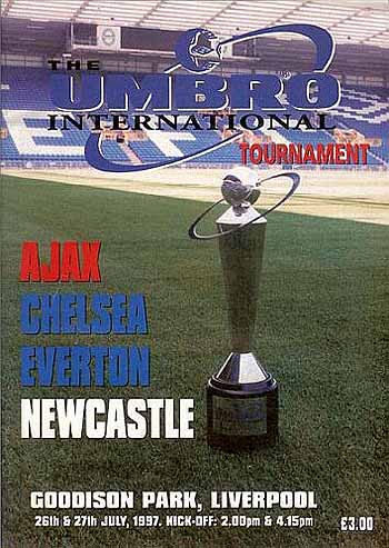 programme cover for Newcastle United v Chelsea, 26th Jul 1997