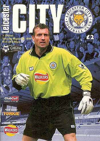 programme cover for Leicester City v Chelsea, Saturday, 14th Aug 1999