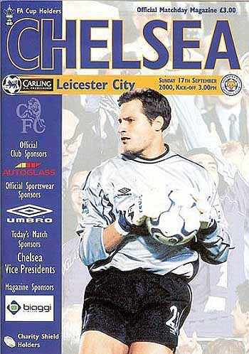 programme cover for Chelsea v Leicester City, Sunday, 17th Sep 2000