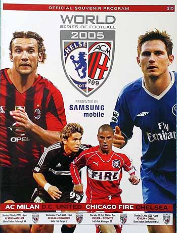 programme cover for A.C. Milan v Chelsea, Sunday, 24th Jul 2005