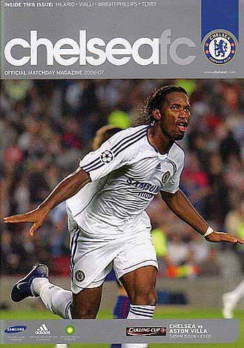 programme cover for Chelsea v Aston Villa, Wednesday, 8th Nov 2006