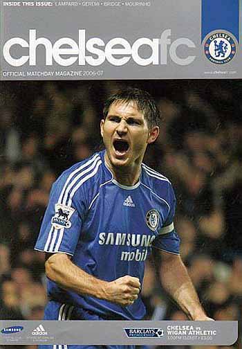 programme cover for Chelsea v Wigan Athletic, Saturday, 13th Jan 2007