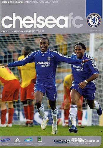 programme cover for Chelsea v Tottenham Hotspur, Saturday, 7th Apr 2007
