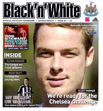 programme cover for Newcastle United v Chelsea, Sunday, 22nd Apr 2007