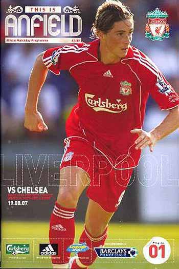 programme cover for Liverpool v Chelsea, Sunday, 19th Aug 2007