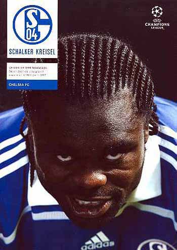 programme cover for Shalke 04 v Chelsea, Tuesday, 6th Nov 2007
