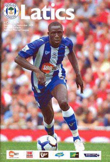 programme cover for Wigan Athletic v Chelsea, Saturday, 26th Sep 2009