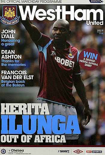programme cover for West Ham United v Chelsea, Sunday, 20th Dec 2009