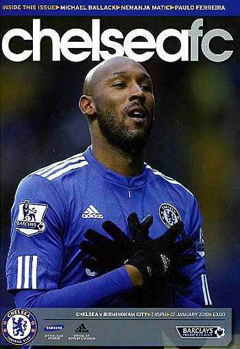 programme cover for Chelsea v Birmingham City, Wednesday, 27th Jan 2010