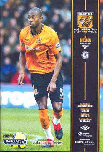 programme cover for Hull City v Chelsea, Tuesday, 2nd Feb 2010
