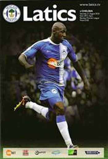 programme cover for Wigan Athletic v Chelsea, Saturday, 21st Aug 2010