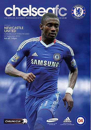 programme cover for Chelsea v Newcastle United, Wednesday, 22nd Sep 2010