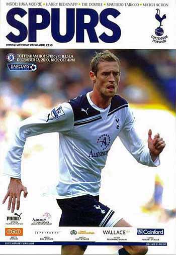 programme cover for Tottenham Hotspur v Chelsea, Sunday, 12th Dec 2010