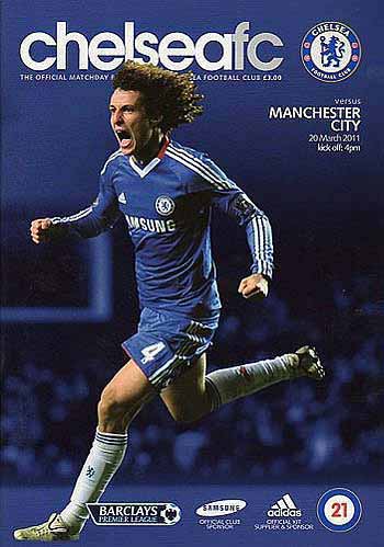 programme cover for Chelsea v Manchester City, Sunday, 20th Mar 2011