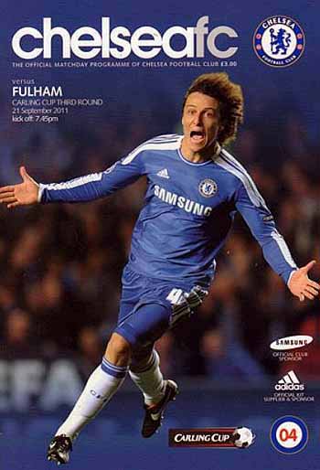 programme cover for Chelsea v Fulham, Wednesday, 21st Sep 2011