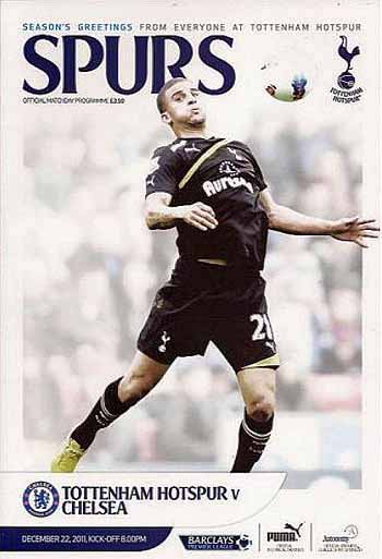 programme cover for Tottenham Hotspur v Chelsea, Thursday, 22nd Dec 2011