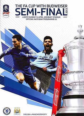 programme cover for Manchester City v Chelsea, Sunday, 14th Apr 2013