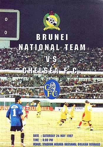 programme cover for Brunei v Chelsea, Saturday, 24th May 1997