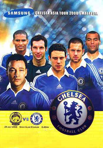 programme cover for Malaysia Select XI v Chelsea, Tuesday, 29th Jul 2008