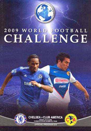 programme cover for Club America v Chelsea, Sunday, 26th Jul 2009