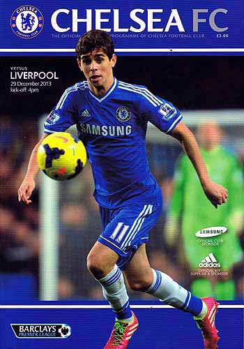 programme cover for Chelsea v Liverpool, Sunday, 29th Dec 2013