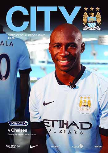 programme cover for Manchester City v Chelsea, Sunday, 21st Sep 2014