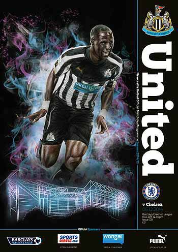 programme cover for Newcastle United v Chelsea, Saturday, 6th Dec 2014