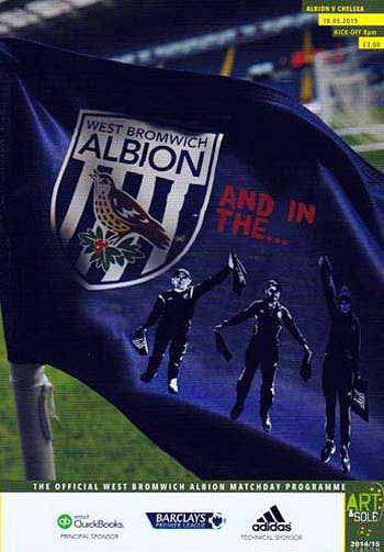programme cover for West Bromwich Albion v Chelsea, Monday, 18th May 2015