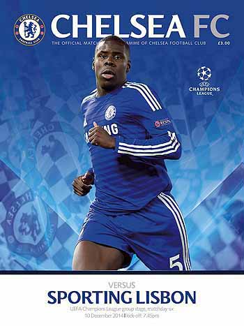 programme cover for Chelsea v Sporting Lisbon, Wednesday, 10th Dec 2014