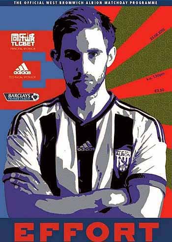 programme cover for West Bromwich Albion v Chelsea, Sunday, 23rd Aug 2015
