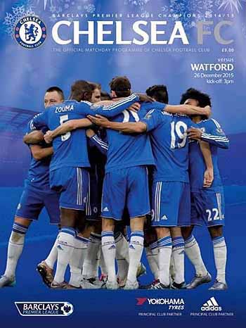 programme cover for Chelsea v Watford, Saturday, 26th Dec 2015