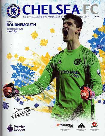 programme cover for Chelsea v Bournemouth, Monday, 26th Dec 2016