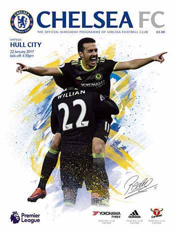 programme cover for Chelsea v Hull City, Sunday, 22nd Jan 2017