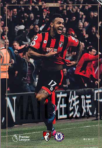 programme cover for Bournemouth v Chelsea, Saturday, 8th Apr 2017