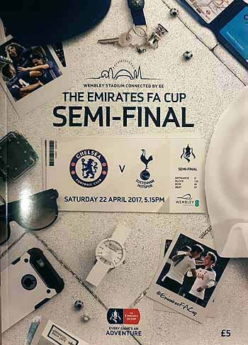 programme cover for Tottenham Hotspur v Chelsea, Saturday, 22nd Apr 2017