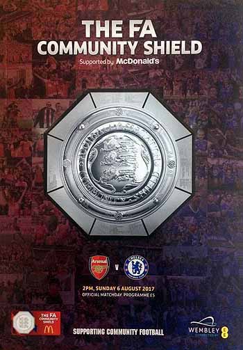 programme cover for Arsenal v Chelsea, Sunday, 6th Aug 2017