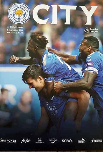 programme cover for Leicester City v Chelsea, Saturday, 9th Sep 2017