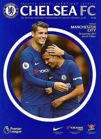programme cover for Chelsea v Manchester City, Saturday, 30th Sep 2017