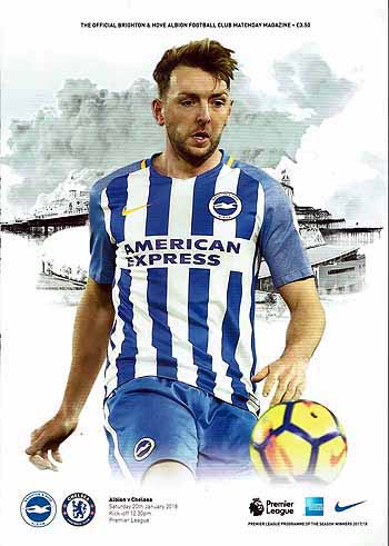 programme cover for Brighton And Hove Albion v Chelsea, Saturday, 20th Jan 2018