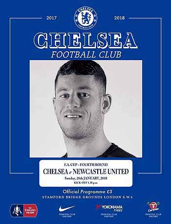 programme cover for Chelsea v Newcastle United, Sunday, 28th Jan 2018