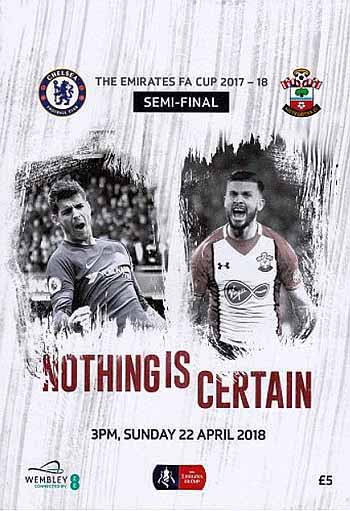 programme cover for Southampton v Chelsea, Sunday, 22nd Apr 2018