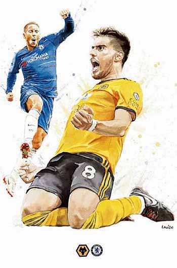 programme cover for Wolverhampton Wanderers v Chelsea, Wednesday, 5th Dec 2018