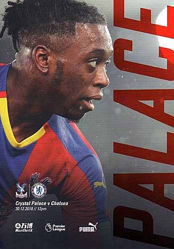 programme cover for Crystal Palace v Chelsea, Sunday, 30th Dec 2018
