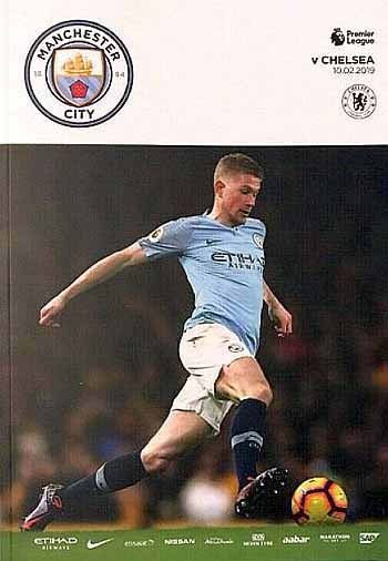 programme cover for Manchester City v Chelsea, Sunday, 10th Feb 2019