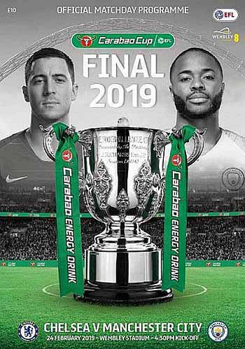 programme cover for Manchester City v Chelsea, Sunday, 24th Feb 2019