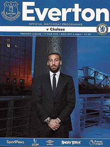 programme cover for Everton v Chelsea, Sunday, 17th Mar 2019